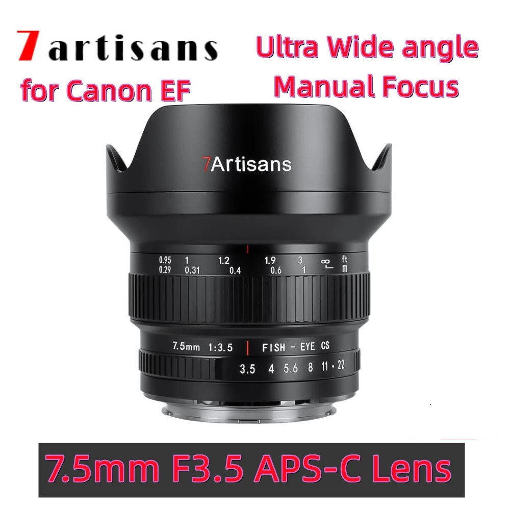 7artisans APS-C Ultra Wide Angle Fisheye Lens for Canon