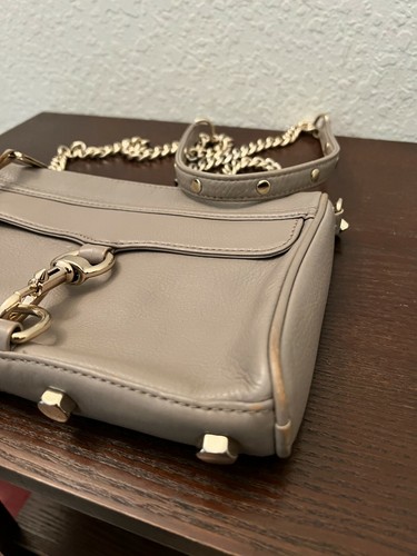 Rebecca Minkoff Mini M.a.c. MAC Gray Crossbody Shoulder Convertible Bag - Picture 10 of 12