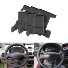 DIY Lenkradbezug Lenkrad Lenkradschoner Leder Trim For Peugeot 206 1998-2005 206