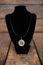 Schnauzer - silver plated pendant with a dog, Art Dog USA