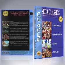 Sega CD Custom Case - NO GAME - Sega Classics [4 Game]