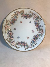 Antico Piattino Vintage Doccia Ginori Porcellana Porozellana Italia Angeli Rilievo 