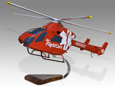 McDonnell Douglas MD 900 Explorer Sky Flight Care Wood Desktop Helicopter Model