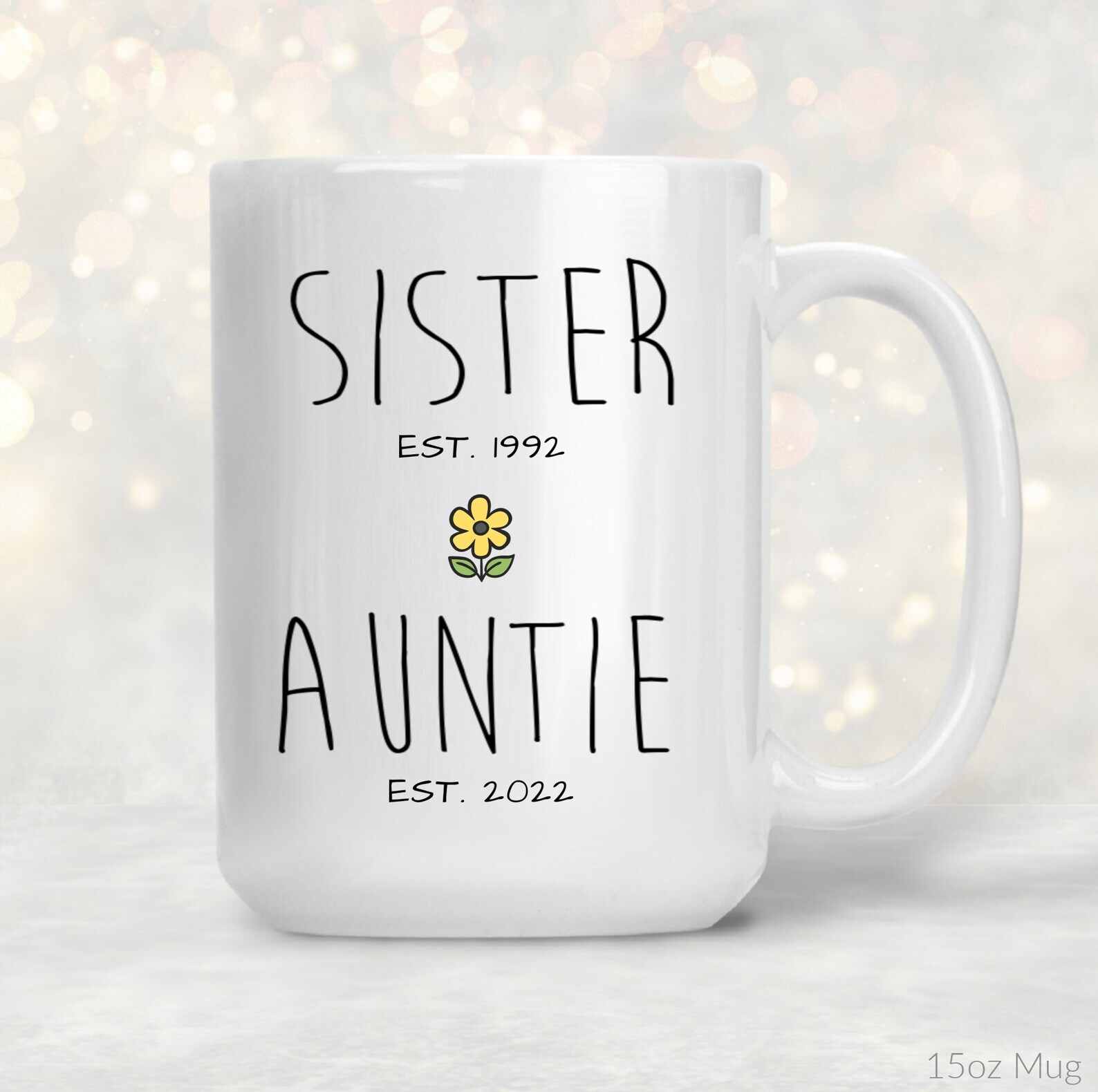 New Aunt Gift Personalized Mug Pregnancy Announcement New Baby Promoted To Aunt