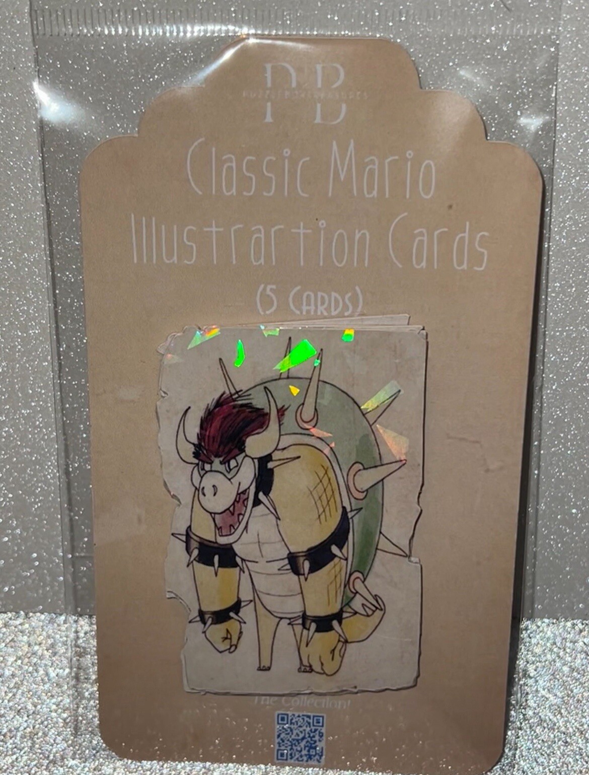 Super Mario Bros Trading Cards 5 Cards 1 Holo Ultra Rare Vintage