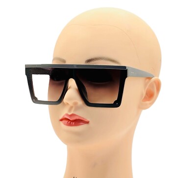 Square Big Sunglasses Women Thick Frame Flat Top Siamese  display picture 2