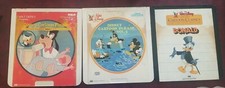 Animated CED Videodisc Disney Cartoons Lot of 3. Donald Duck, Disney Cartoon Par