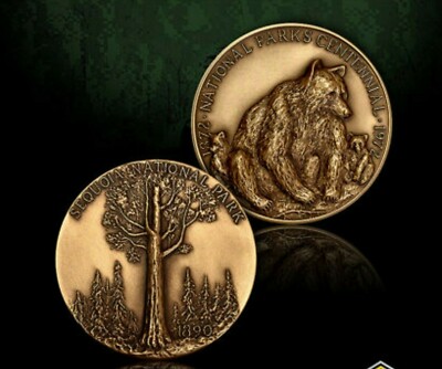 SEQUOIA NATIONAL PARK BRONZE CHALLENGE COIN