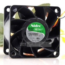NIDEC VA225DC V35073-33 6038 DC12V 1.1A 6CM 3-Wire Inverter Cooling Fan