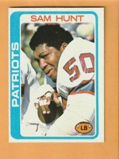 Sam Hunt New England Patriots 1978 Topps #461 White Oak Texas Stephen F. Austin