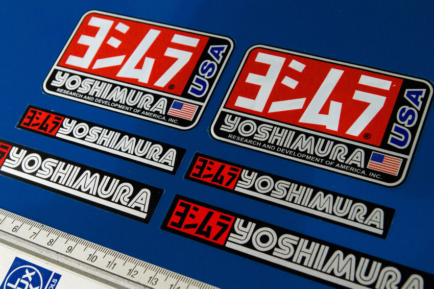 2pcs Yoshimura Logo Decal Sticker (Pick version) Aufkleber