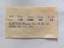 NOS AS 1180/Peseux 220/Unitas 200/201/202 Mechanical Watch MainSpring