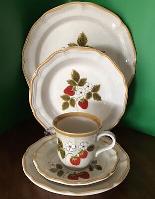 Mikasa STRAWBERRY FESTIVAL 5 pc Dinner Place Set French Country
