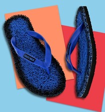 Flip Flops Women's Sandals Flat Blue Slippers Beach Water Classic PVC Non-Slip