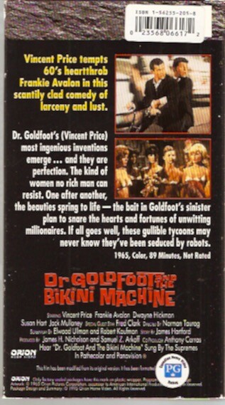 Dr. Goldfoot and the Bikini Machine ( VHS 1965 ) Vincent Price