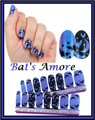 Bat S Amore By Color Street 100 Nail Strips Halloween Ships Free Ebay