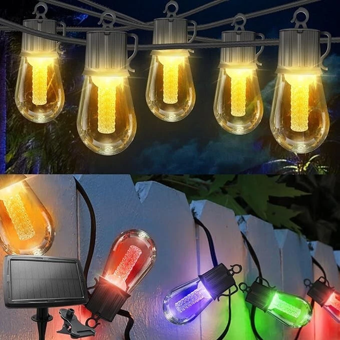 4 Pezzi Luci Solari Di Ricambio Da 8 Cm – Kit Impermeabile Con Pannello E LED Caldo Per Lanterne Da Giardino - 4