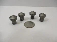 (4) Steel REST BUTTON s, .404" Shank x 7/8" Tall Locator Pin, Stop, VGC