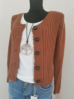 ITALY  STRICK  CARDIGAN  carmel Gr.S/M TRAUM Strickjacke