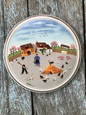 Villeroy & Boch  Design Naif Trinket Round box, Countryside Folk Art, Luxembourg