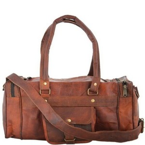 heavy duty leather duffle bag