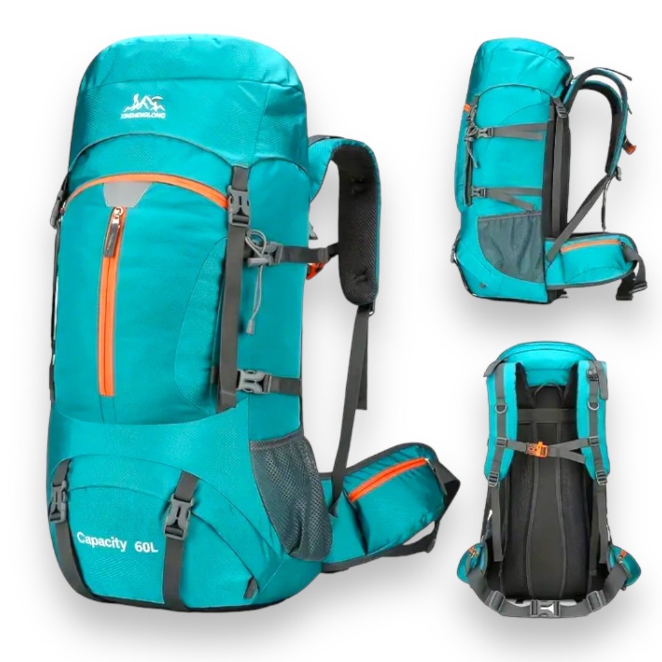 Mochila 60L Hombre Senderismo Camping Aire Libre Viaje Trekking Mochila Bolso Mujer