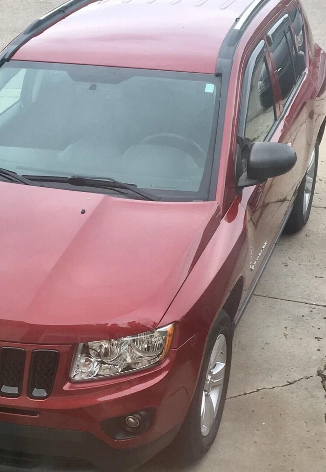 Protectores de lluvia contra humo AVS viseras de ventilación 3M cinta adhesiva para Jeep Compass SUV 2011-2016 Foto 2 de 3