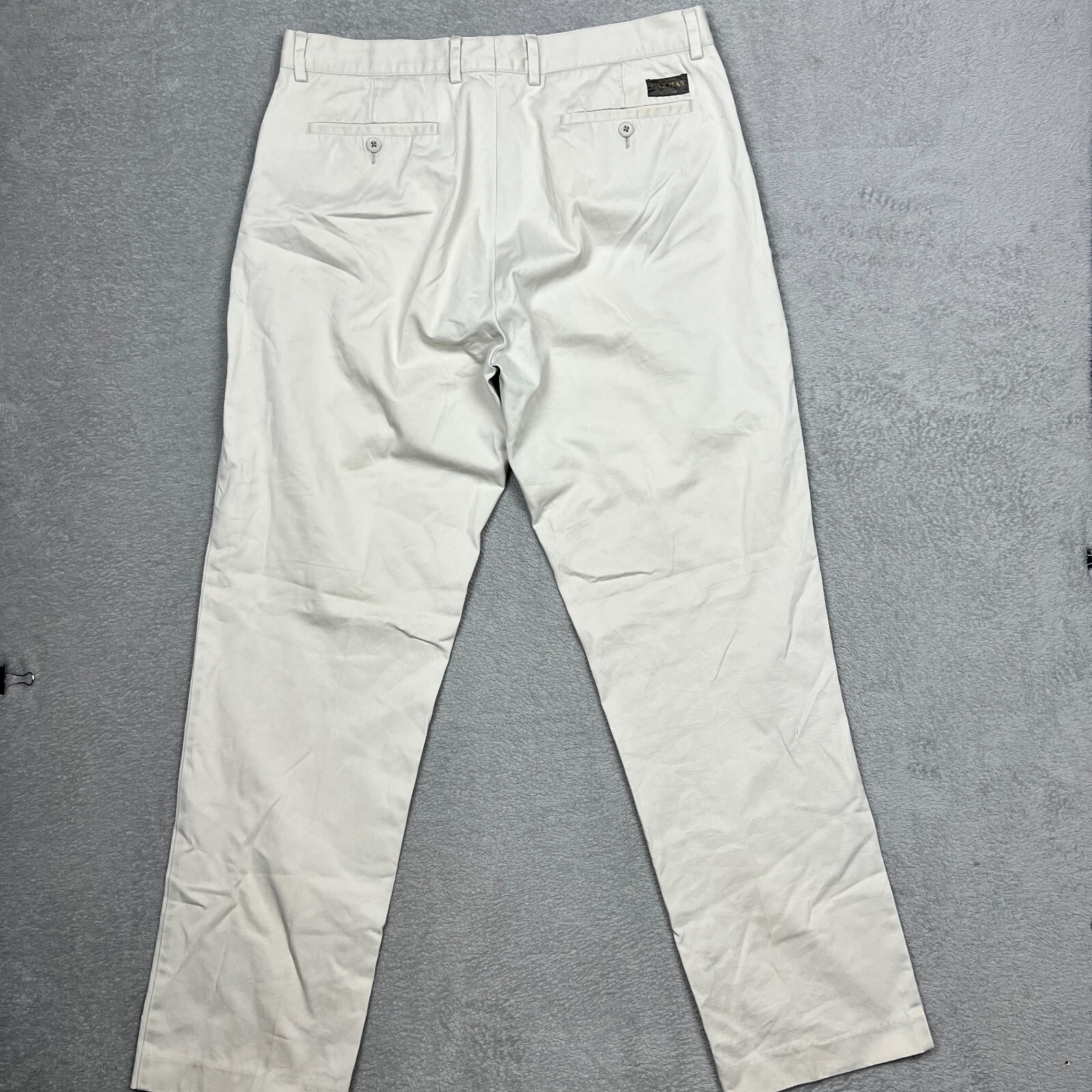 Gazman Chino Pants Men Size 38x33 Regular Straight Zip Close Cotton