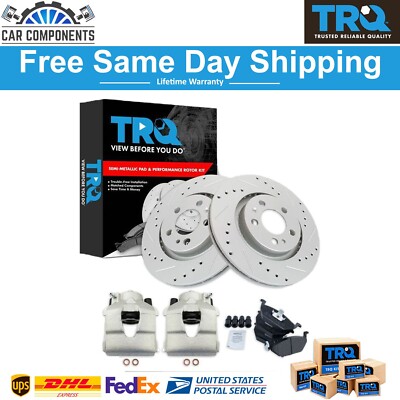 TRQ New Front Brake Pad & Rotor Kit For 1998-2010 VW Beetle Golf Jetta