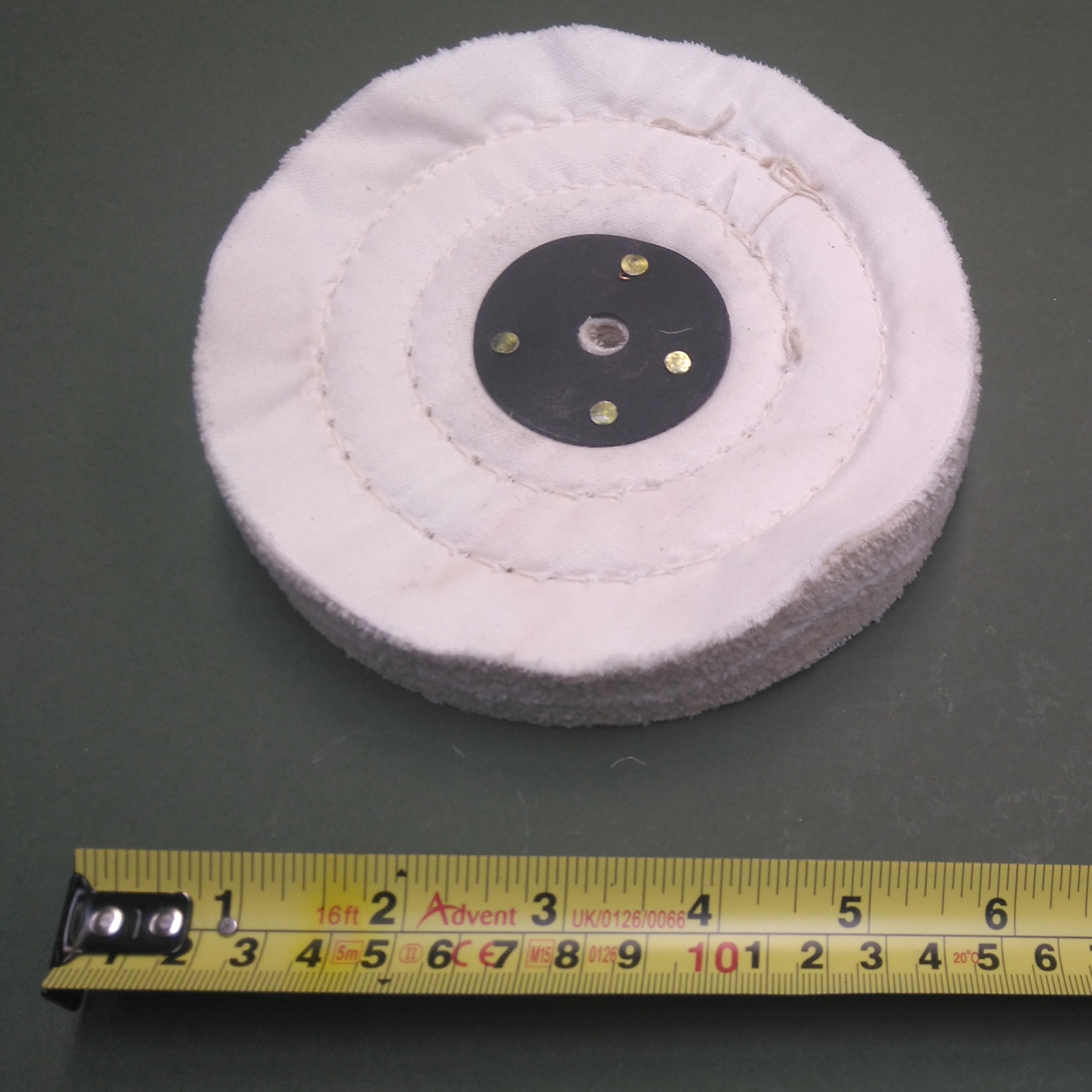 200mm x 25mm WOW Pattern Buffing Wheel Polish Hardwood Plastic & Resin