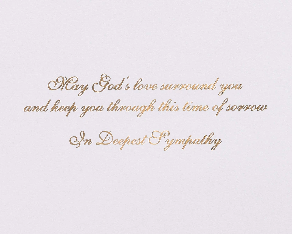 Papyrus Sympathy Greeting Card May God's Love Surround You in Sorrow - Image 3 of 4