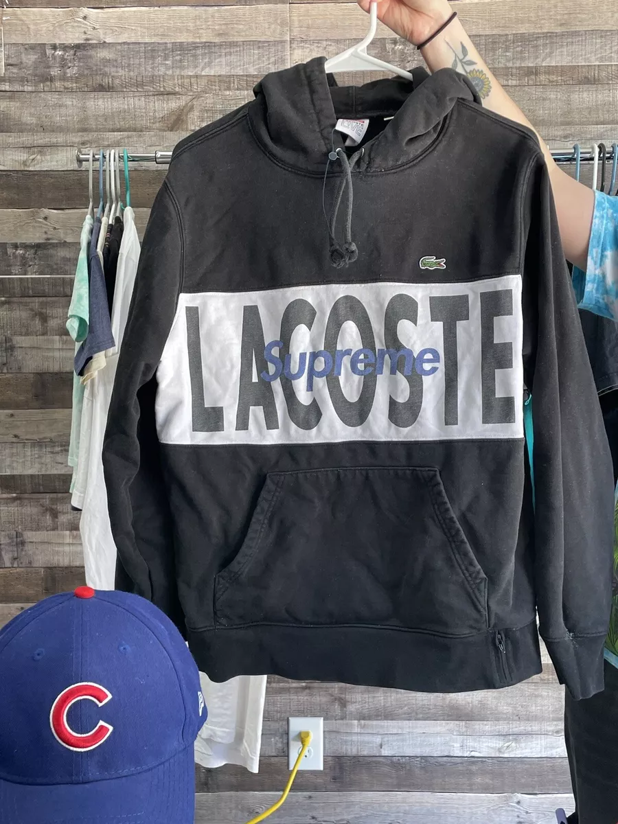 Supreme Lacoste Logo Panel Hooded (L)