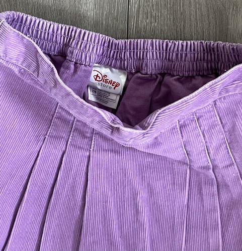 Disney Store Princess Corduroy Pleated Skirt Girls Size 7/8 Attached Shorts - Picture 3 of 7