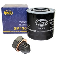 ÖLfilter SM136 + ÖLablassschraube FüR Audi 100 A6 Avant VW Transporter IV Bus