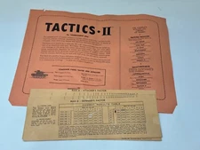 Avalon Hill 1961 Tactics II Realistic War Game,Replacement Pieces YOU Choose!-VG