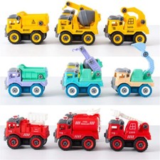 4pcs Kids DIY Construction Toys Car Truck Engineering Vehicle Fun Gifts Boys