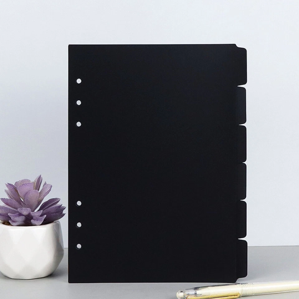 6Pcs A5 Notebook Dividers Tab Dividers Convenient Binder Tabs Book Accessory - Image 3 of 4