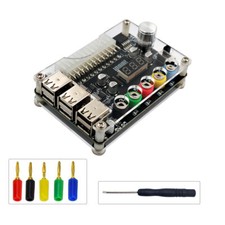 ATX Power Supply Breakout Board with Adjustable Voltage Knob and 6-port USB 2.0