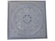 Decorative Roman Floral Stepping Stone Plaster, Concrete Mold 7043 Moldcreations