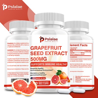 Grapefruit Seed Extract 500mg - Digestive Support and Gastrointestinal Health
