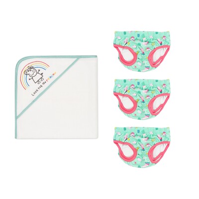 Kleinkind Baby Kapuze Cartoon Handtücher Neugeborene Kinder Bademantel weich plus 3 Badehosen