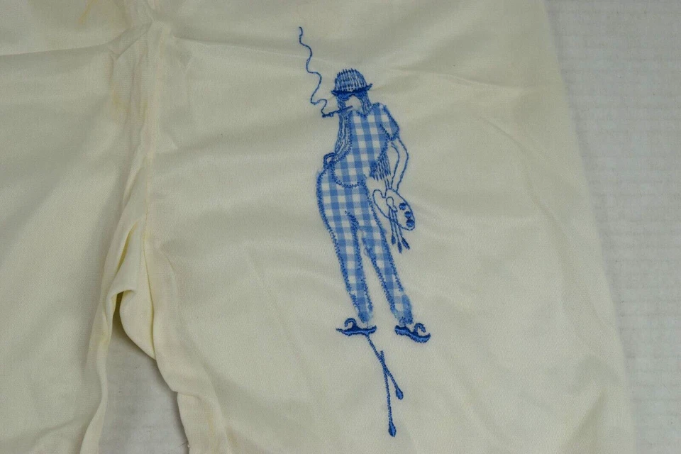 Juego de 2 Bloomers Vintage Talla XS 60s Marfil Sedoso Sin Cortos Mod Personajes de Guinga Foto 3 de 4