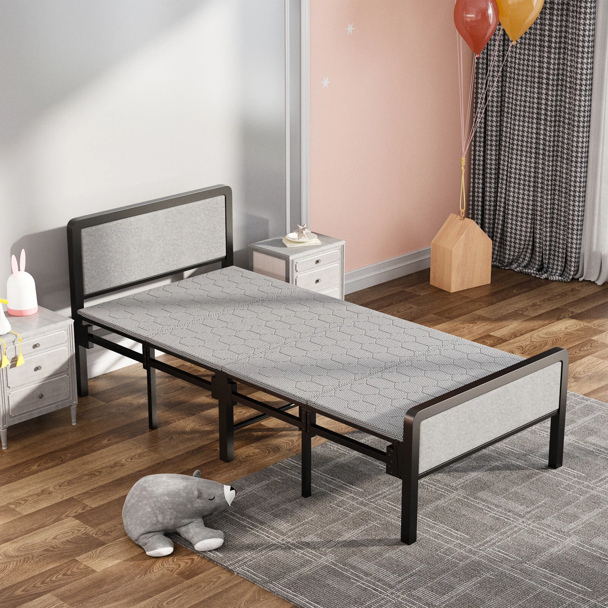 Single rod 2024 iron bed