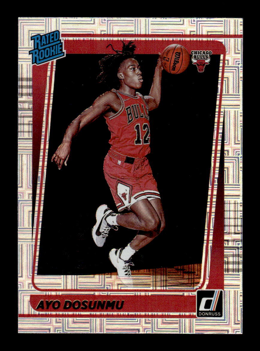 2021-22 Donruss Choice #221 Ayo Dosunmu RATED ROOKIE - NM-MT