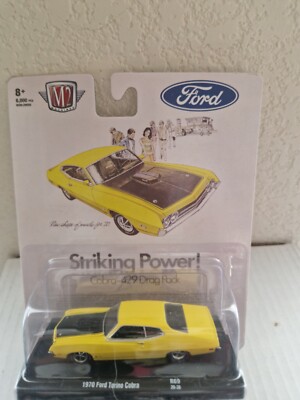 M2 Machines 1970 Ford Torino Cobra Striking Power R69 Yellow C42