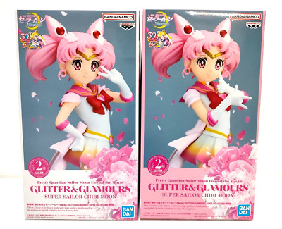 Sailor Moon Eternal Super Chibi Moon Figur Glitzer & Glamour A B Typ 2er Set