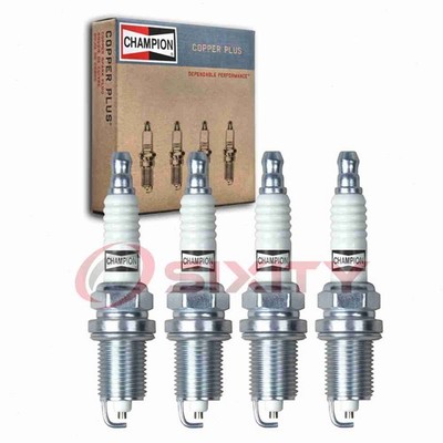 4 pc Champion Copper Plus Spark Plugs for 1990-2002 Honda Accord 2.2L 2.3L yj
