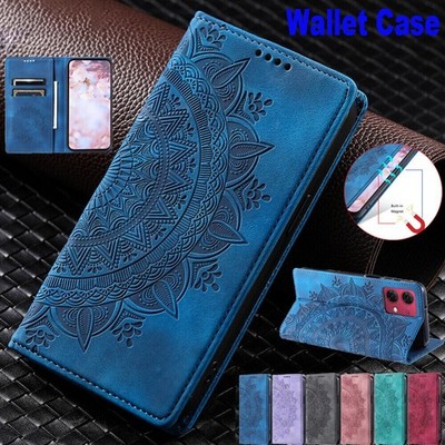 For Motorola Moto G85 G84 G54 G14 E14 Wallet Case Flip Leather Magnetic Cover
