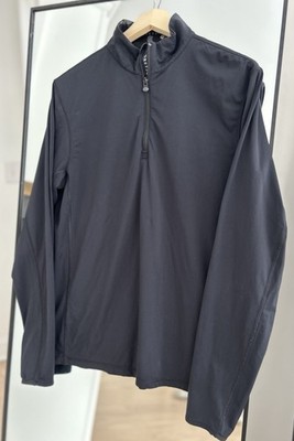 Greyson Tate Mockneck 1/4 Zip Pullover Sweater Jacket Golf Black Size M
