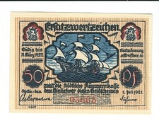 Emergency money Szczecin - City of Szczecin - (today Szczecin in Poland) - 50 Pfennig - 1921